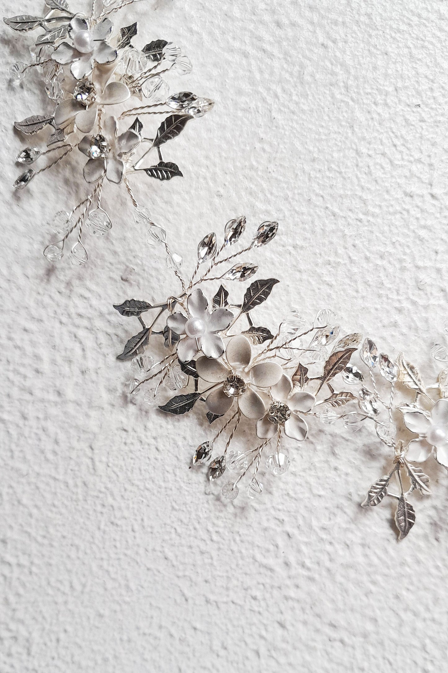 Floral Hair Vine Silver | Wedding Hair Piece