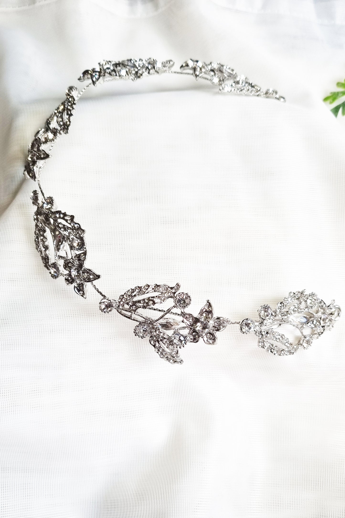 Sparkling Silver Crystal Headband