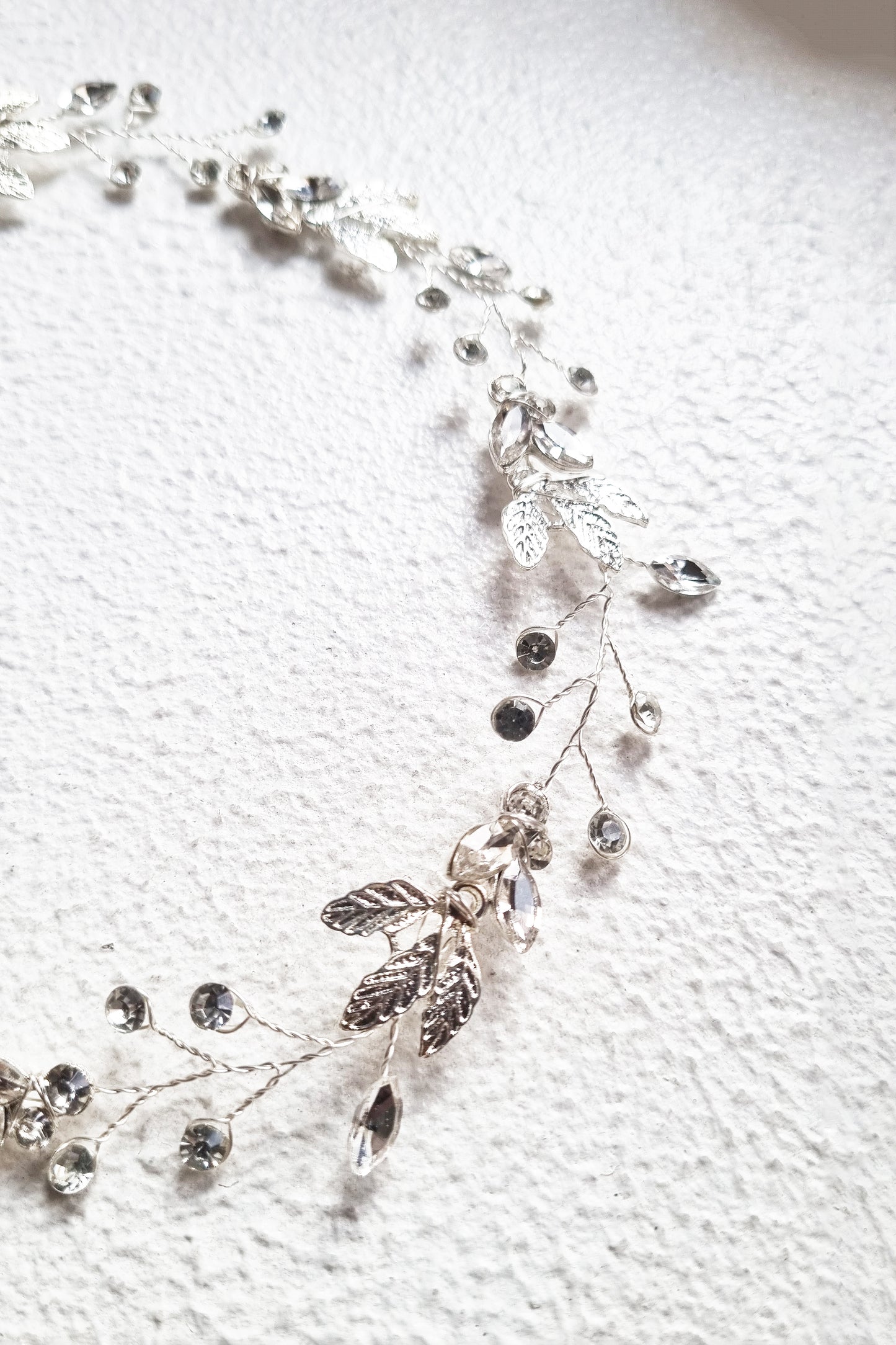 Dainty Leaf Crystal Hair Vine | Bridal