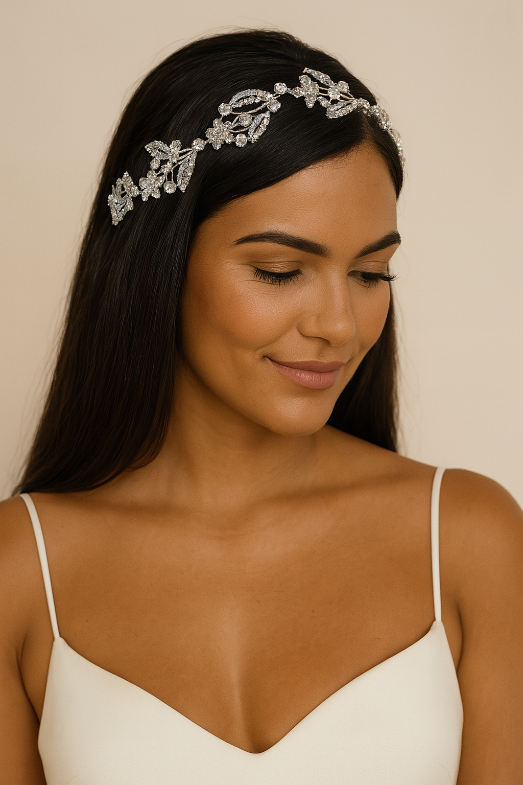 Sparkling Silver Crystal Headband