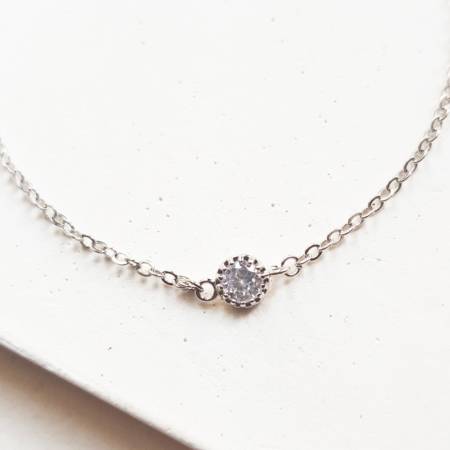 Dainty bridal crystal bracelet