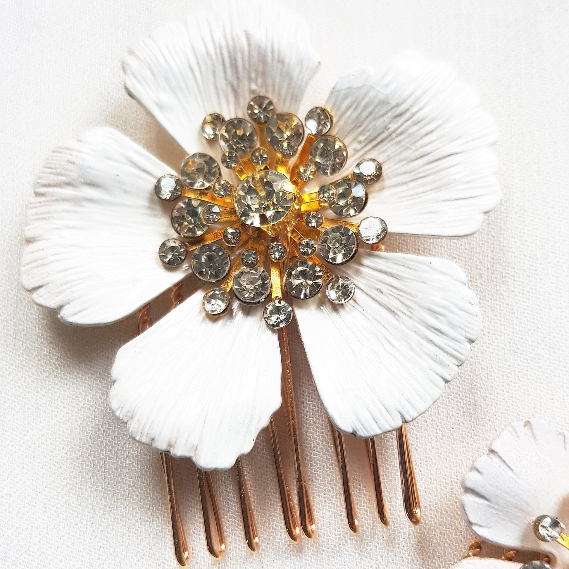 Flower bridal hair comb weddings