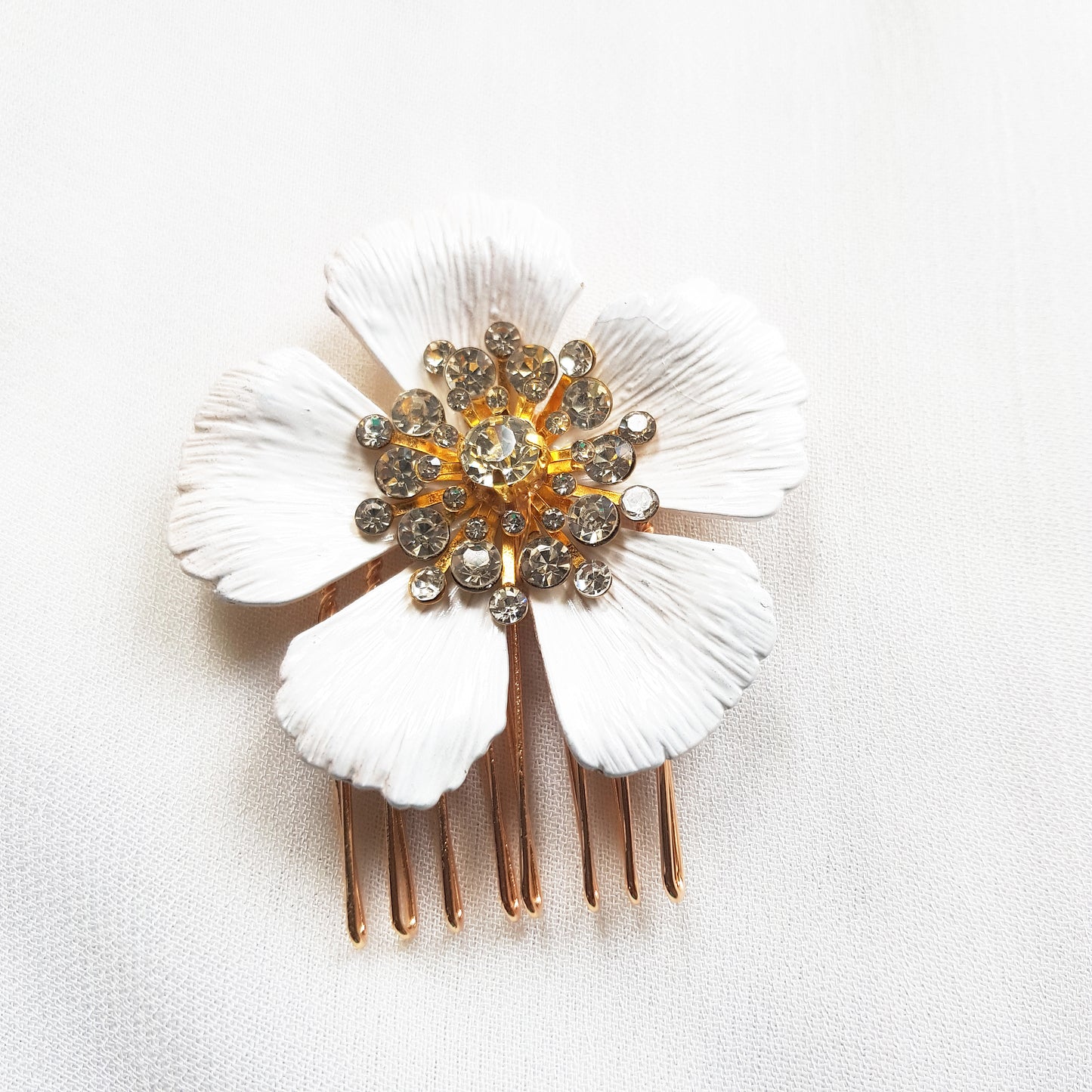 Flower bridal hair comb weddings