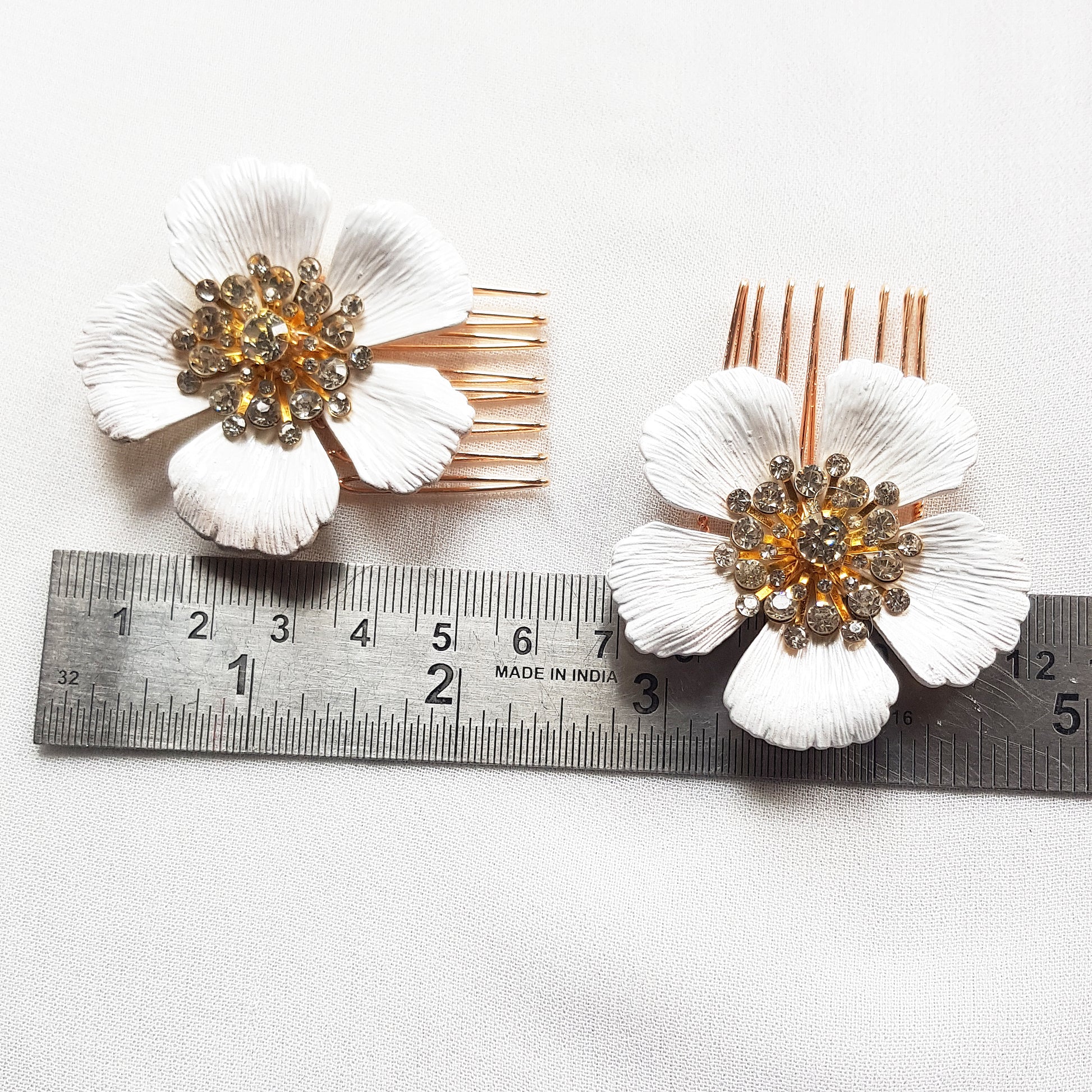 Flower bridal hair comb weddings