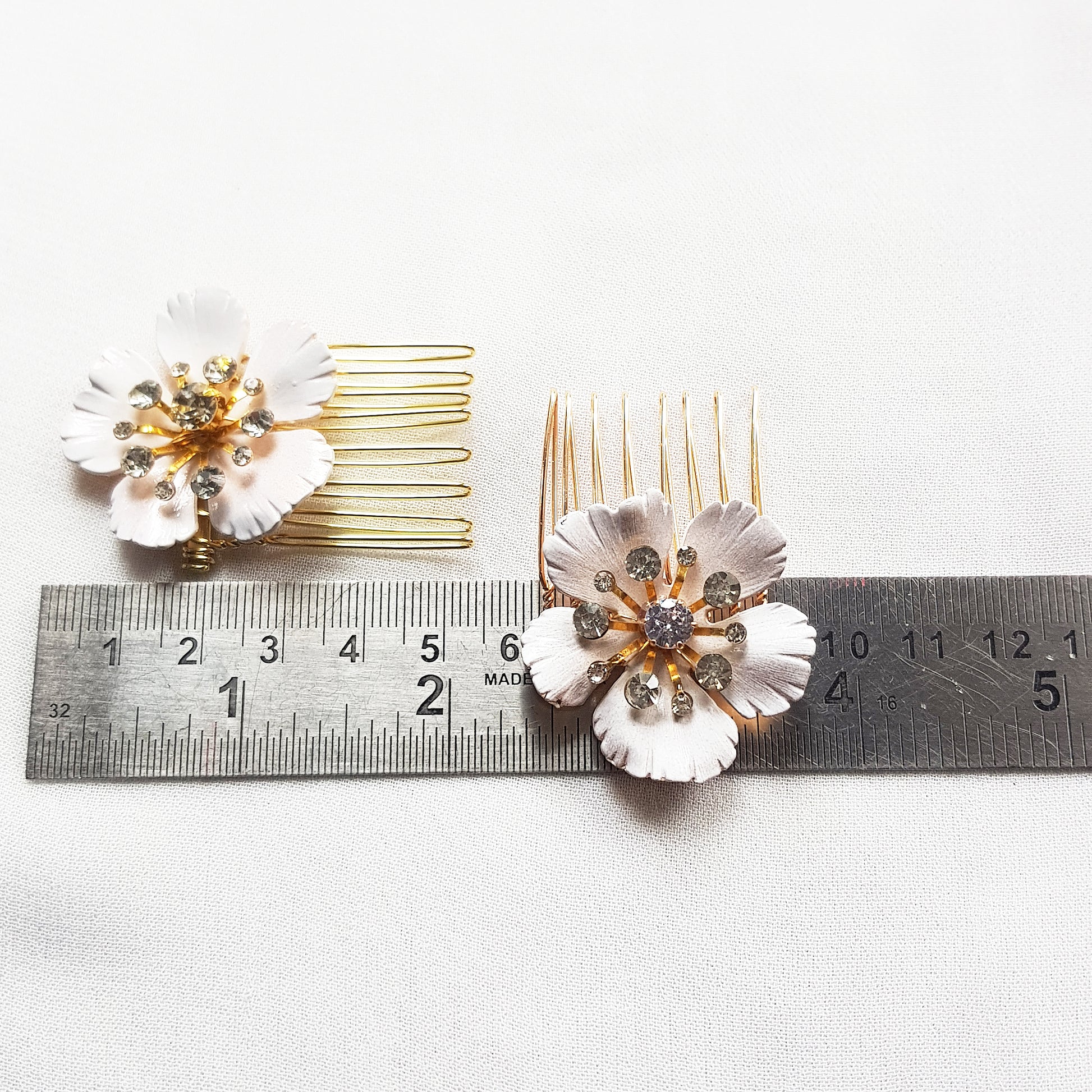 Flower bridal hair comb weddings