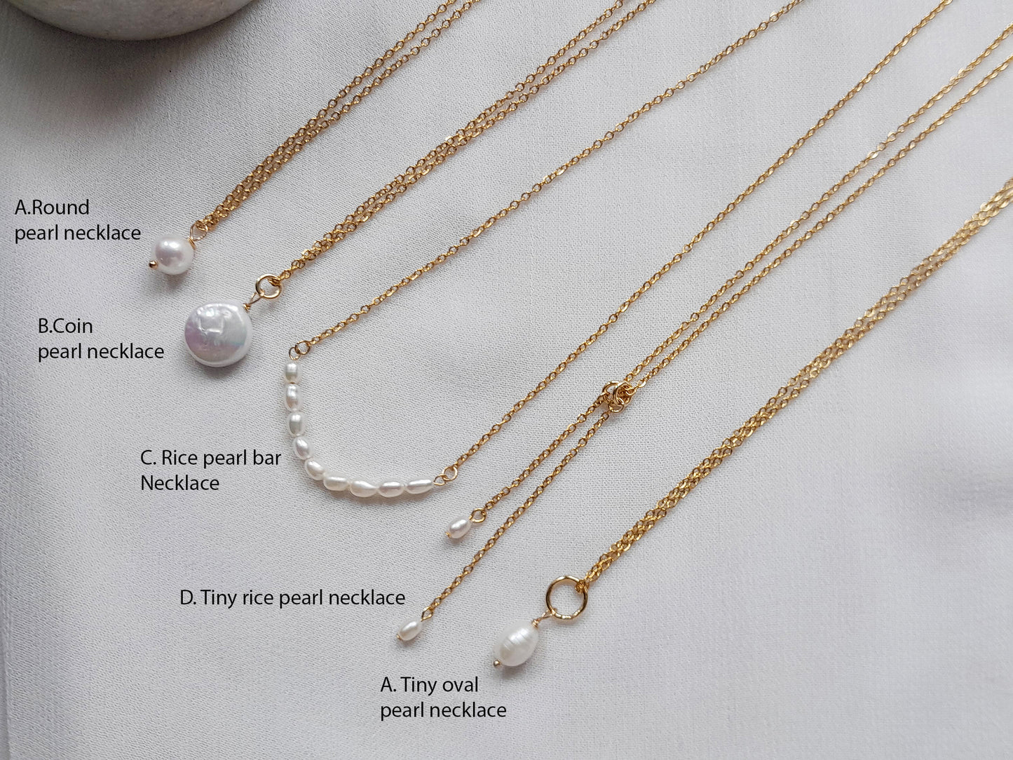 delicate freshwater pearl necklace