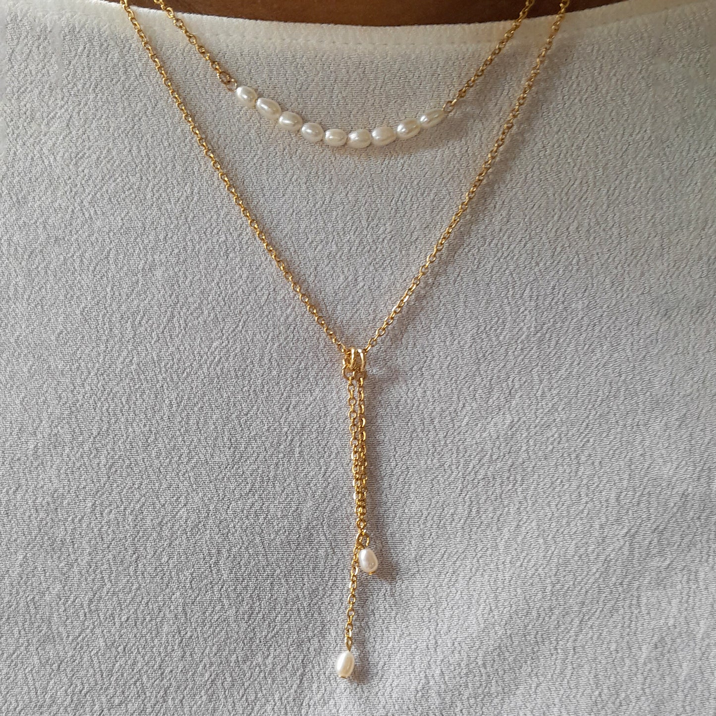 delicate freshwater pearl necklace