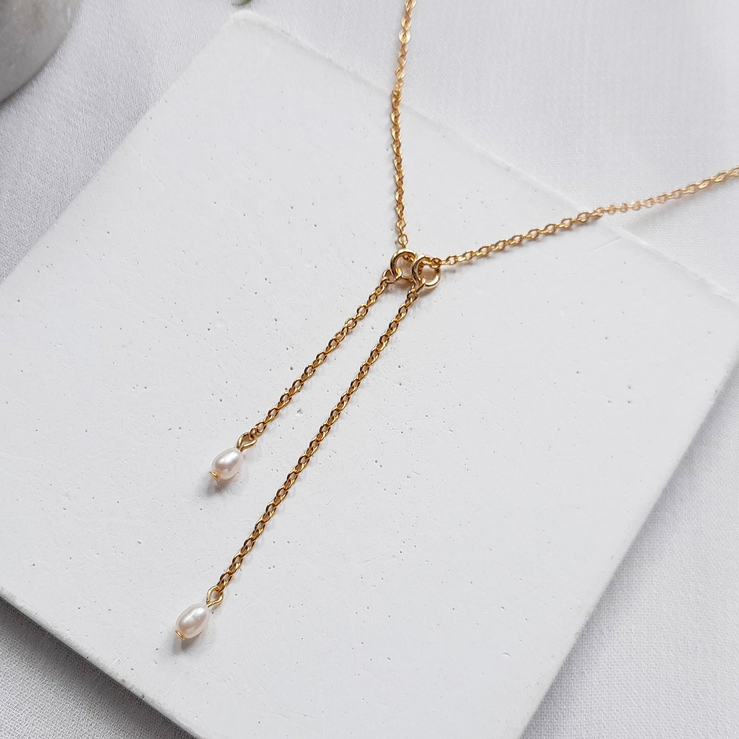 delicate freshwater pearl necklace