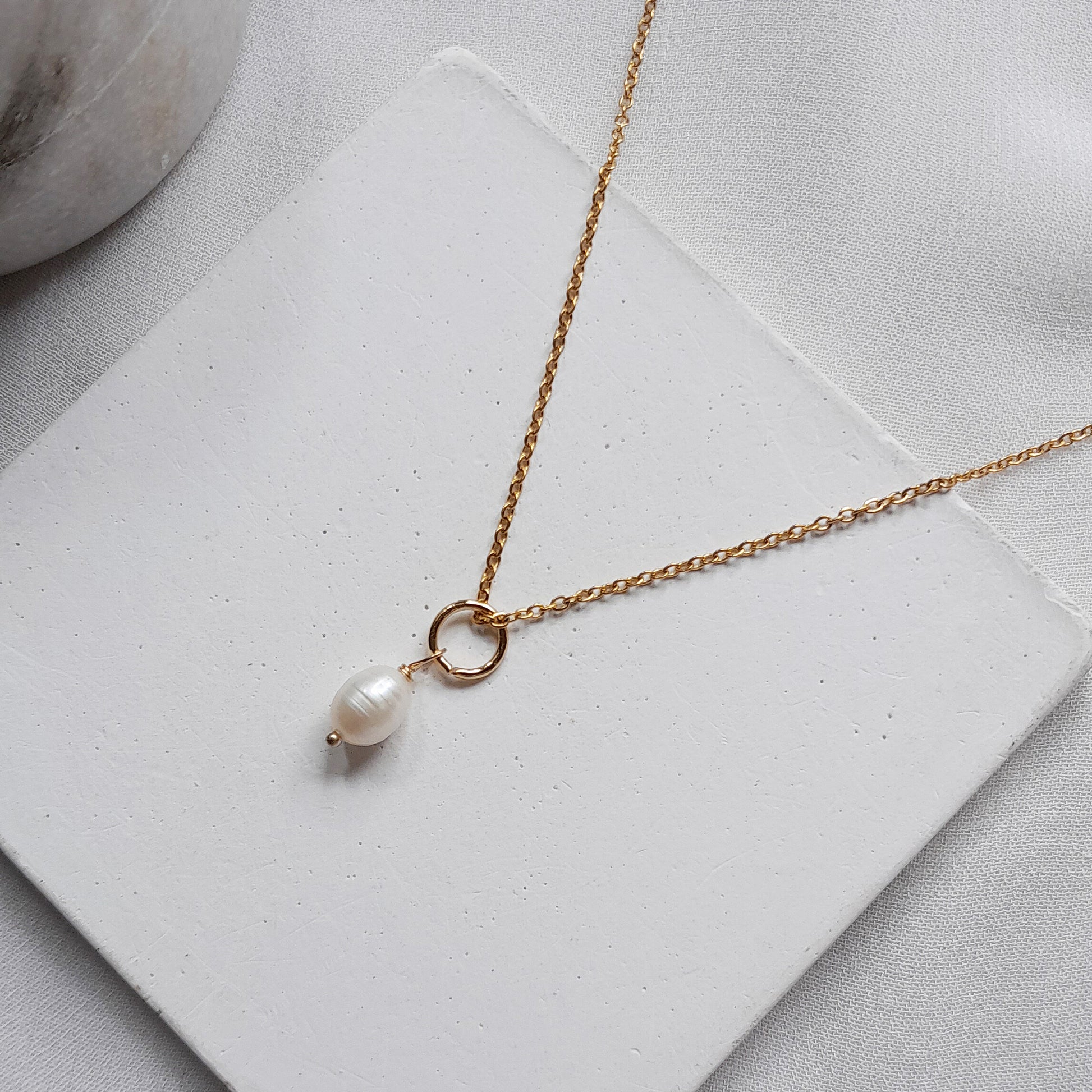 delicate freshwater pearl necklace