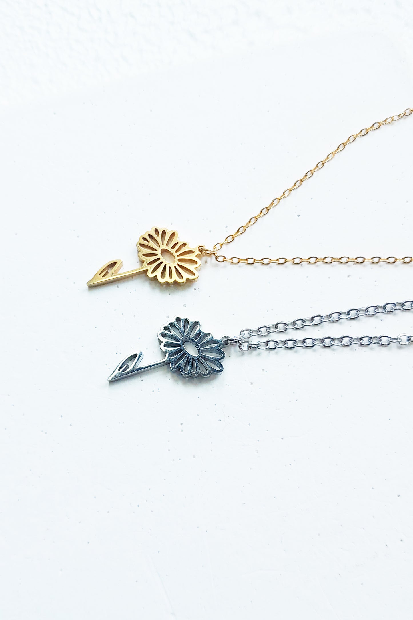 Birth flower necklace, birth month jewelry,