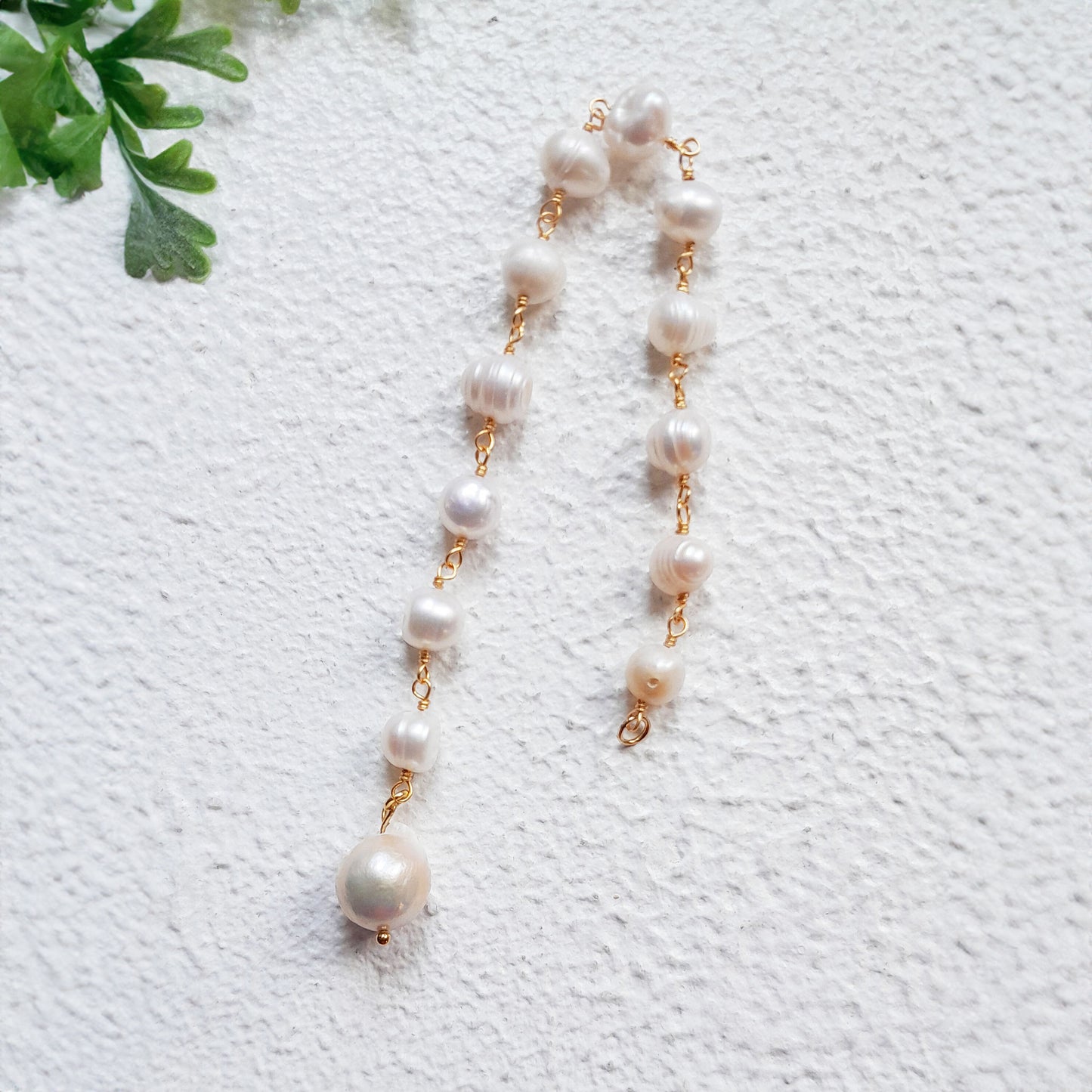 Freshwater Pearl Maang Tikka, Minimalist Bridal Hair Jewelry, Boho Indian Wedding Accessory