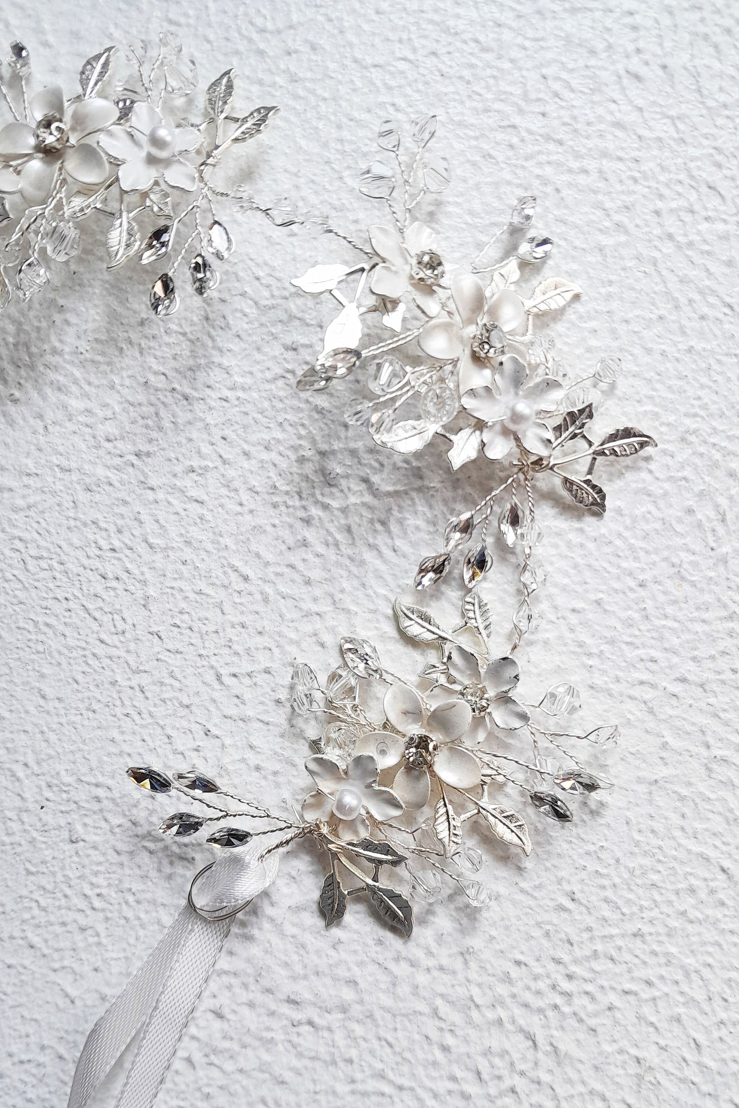 Floral Hair Vine Silver | Wedding Hair Piece