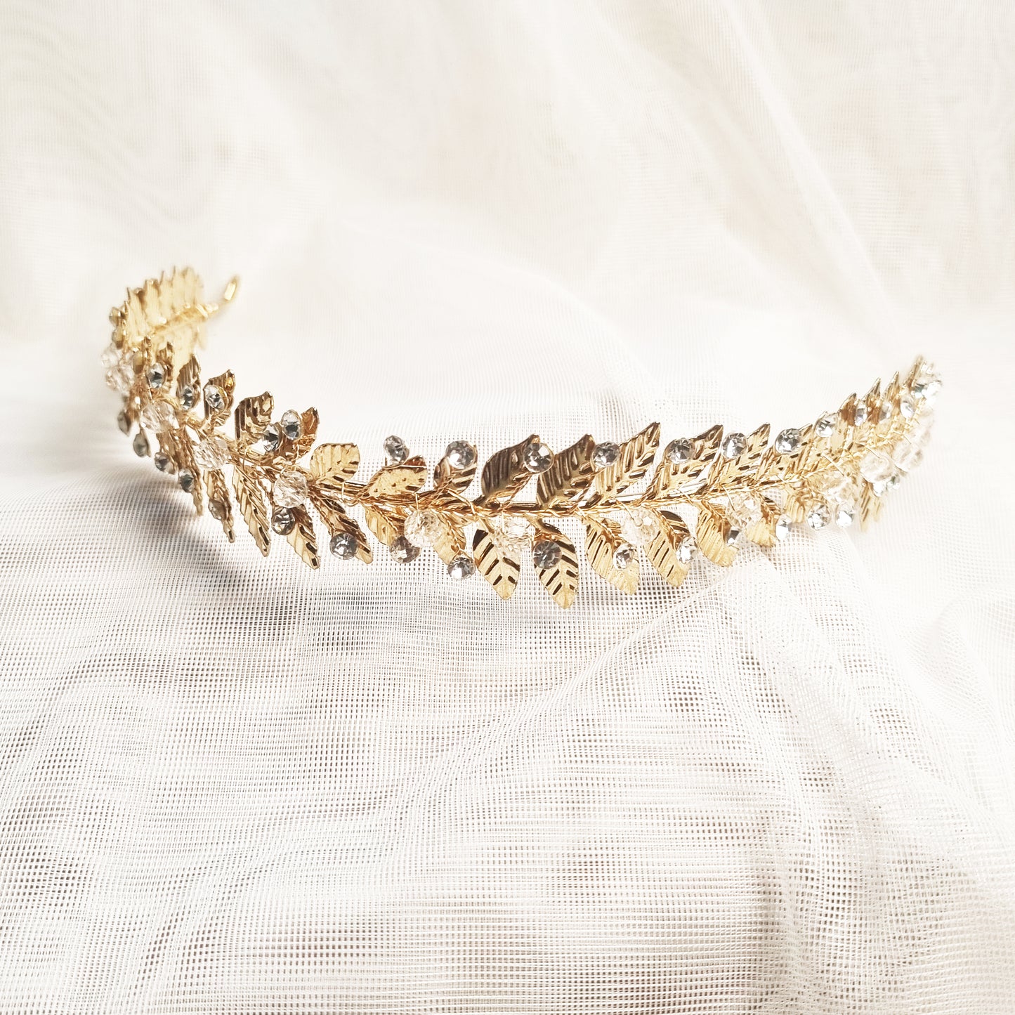 Grecian Leaf Headband (Gold or Silver)