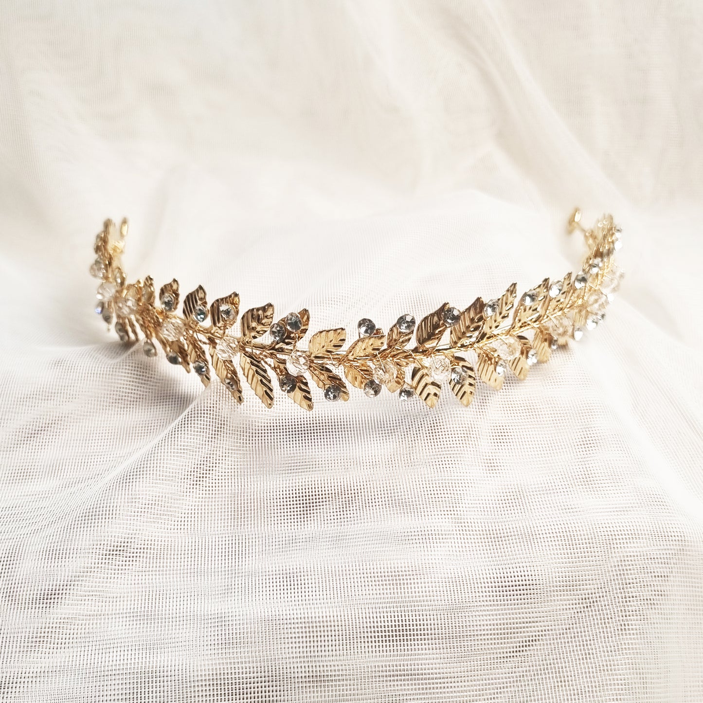 Grecian Leaf Headband (Gold or Silver)