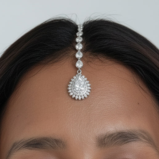 Dainty Starburst Maang Tikka for Boho and Indian Brides