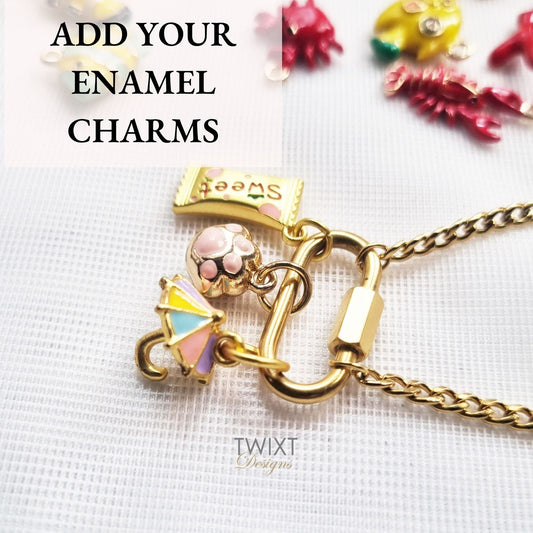 Add Your Enamel Charms – Playful Pops of Color