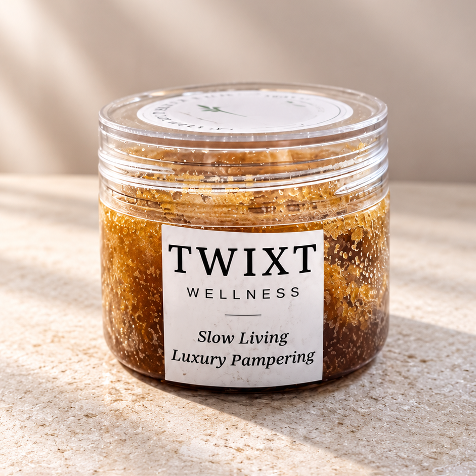 Coconut Sugar Face Polish with Jojoba and Almond Oil | Rinse Off Exfoliating Face Scrub – Twixt Wellness